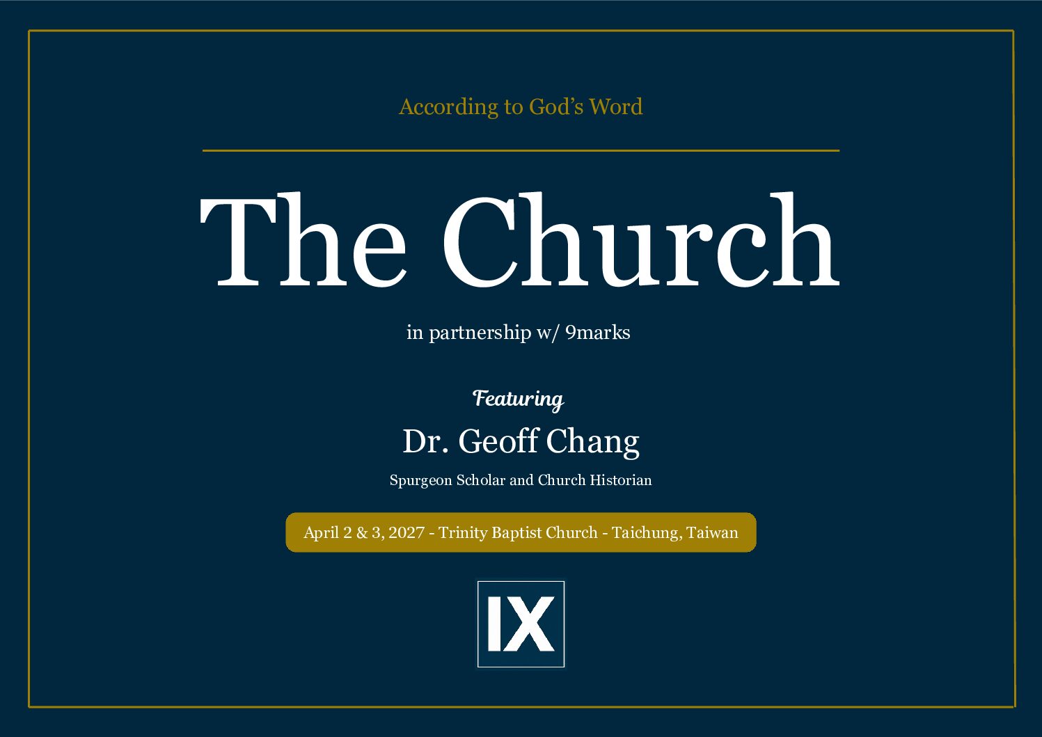 The Church Conference- In Partnership with 9marks